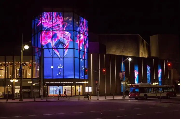 Gebäude Großbild Bildschirme